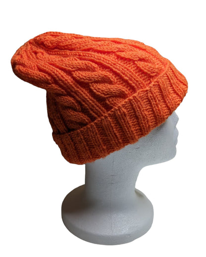 Orange Cable Hat