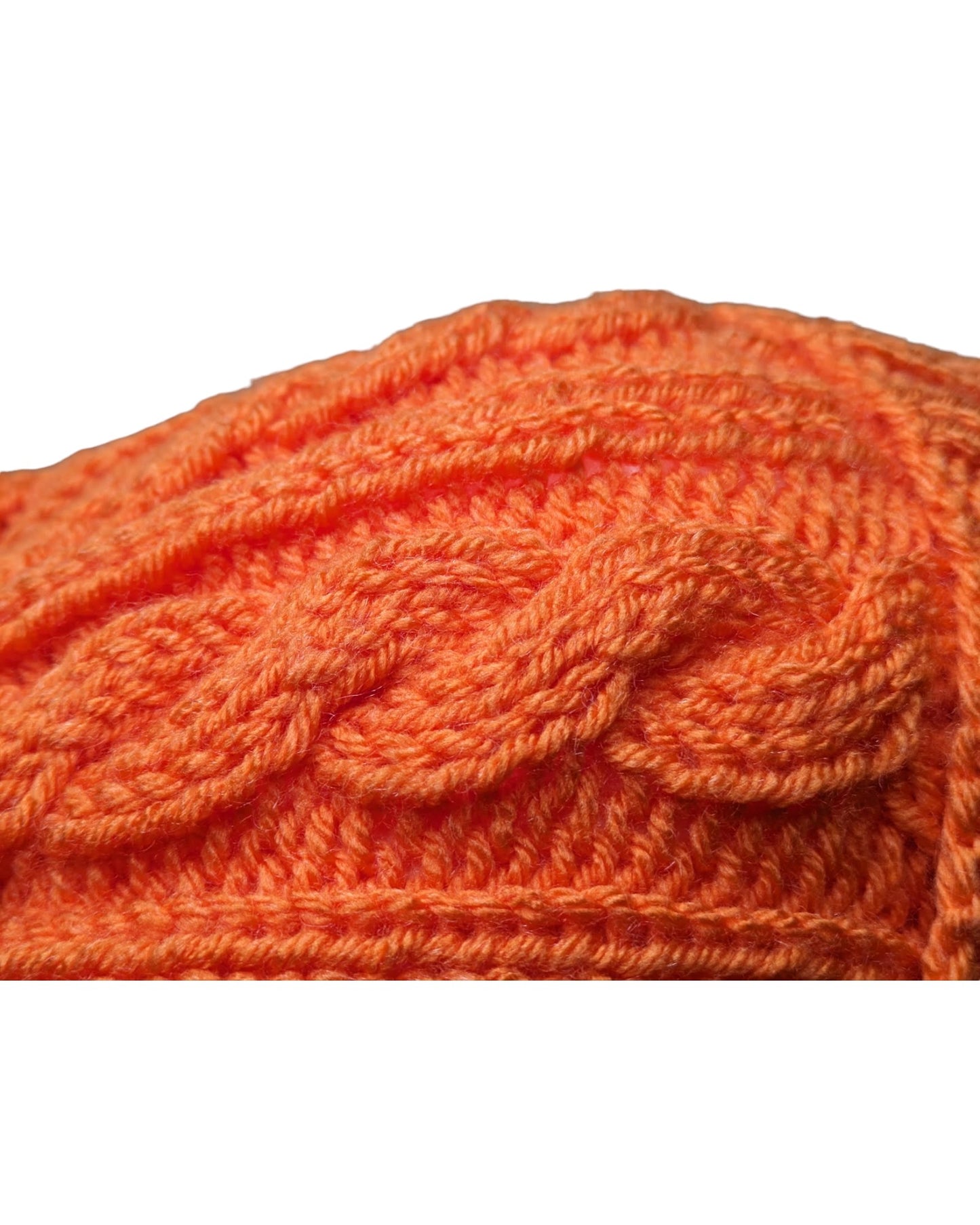 Orange Cable Hat