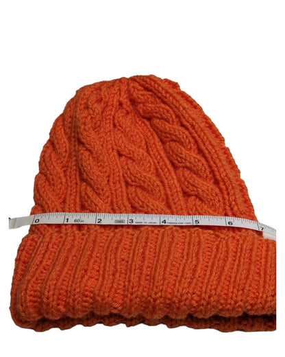 Orange Cable Hat