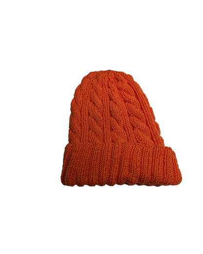 Orange Cable Hat